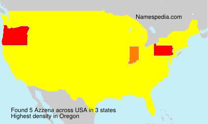 Surname Azzena in USA Surname Azzena in USA