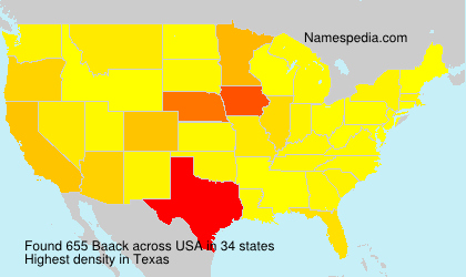 Surname Baack in USA Surname Baack in USA