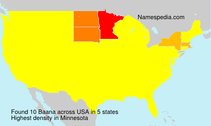 Surname Baana in USA Surname Baana in USA