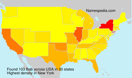 Surname Bab in USA Surname Bab in USA