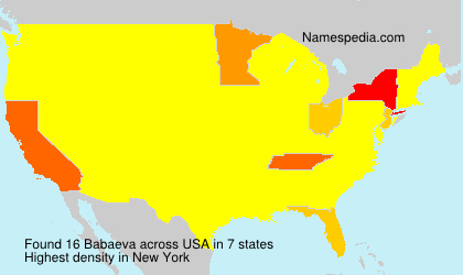 Surname Babaeva in USA Surname Babaeva in USA
