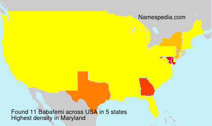 Surname Babafemi in USA Surname Babafemi in USA