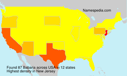 Surname Babaria in USA Surname Babaria in USA