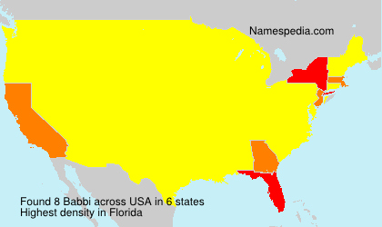 Surname Babbi in USA