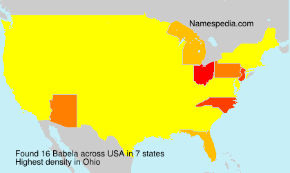 Surname Babela in USA Surname Babela in USA