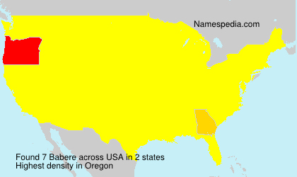 Surname Babere in USA Surname Babere in USA