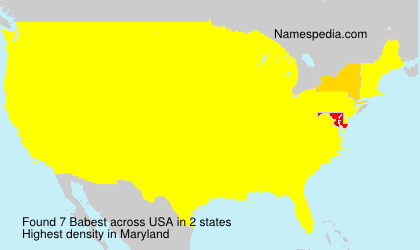 Surname Babest in USA Surname Babest in USA