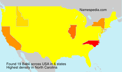 Surname Babii in USA Surname Babii in USA