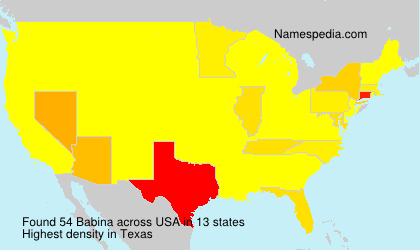 Surname Babina in USA