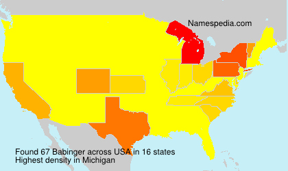 Surname Babinger in USA Surname Babinger in USA