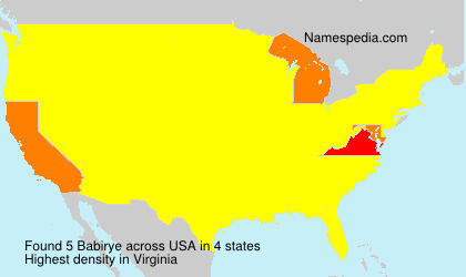 Surname Babirye in USA Surname Babirye in USA