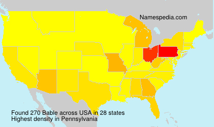 Surname Bable in USA Surname Bable in USA