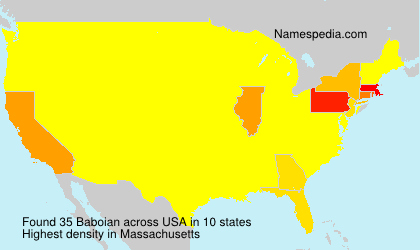 Surname Baboian in USA Surname Baboian in USA