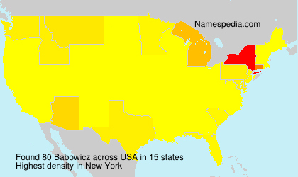 Surname Babowicz in USA Surname Babowicz in USA