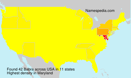 Surname Babra in USA Surname Babra in USA