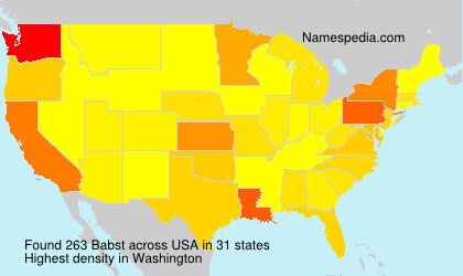 Surname Babst in USA Surname Babst in USA