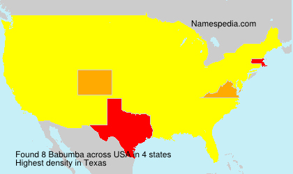 Surname Babumba in USA Surname Babumba in USA