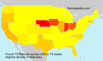 Surname Baburek in USA Surname Baburek in USA