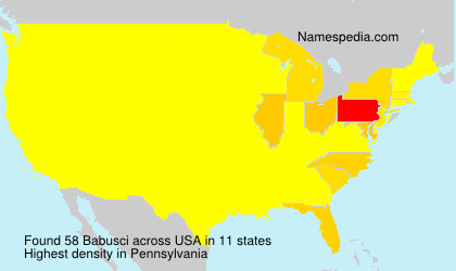 Surname Babusci in USA Surname Babusci in USA