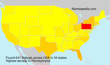 Surname Babyak in USA Surname Babyak in USA