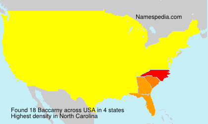 Surname Baccarny in USA Surname Baccarny in USA