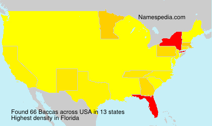 Surname Baccas in USA Surname Baccas in USA