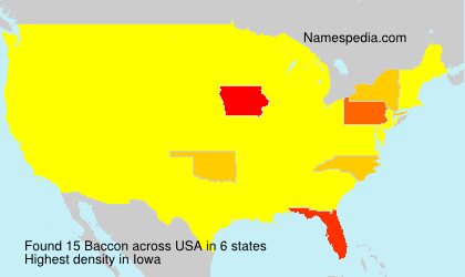 Surname Baccon in USA Surname Baccon in USA