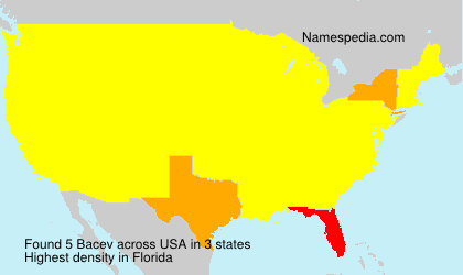 Surname Bacev in USA Surname Bacev in USA