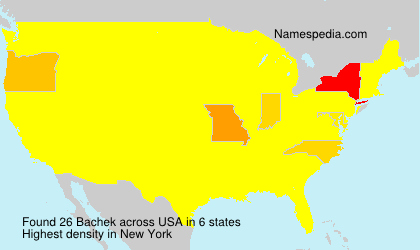 Surname Bachek in USA Surname Bachek in USA