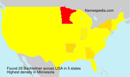 Surname Bachleitner in USA