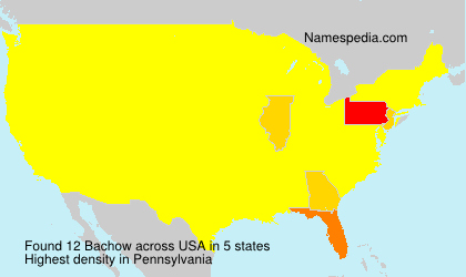 Surname Bachow in USA Surname Bachow in USA