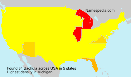 Surname Bachula in USA