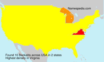Surname Backaitis in USA Surname Backaitis in USA