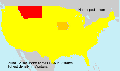 Surname Backbone in USA Surname Backbone in USA