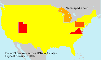 Surname Backels in USA Surname Backels in USA