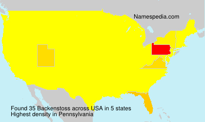 Surname Backenstoss in USA Surname Backenstoss in USA