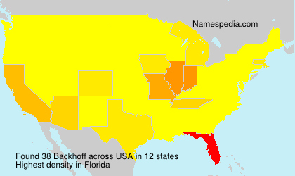 Surname Backhoff in USA Surname Backhoff in USA