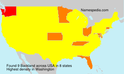 Surname Backland in USA Surname Backland in USA