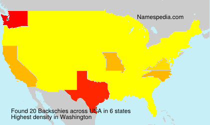 Surname Backschies in USA Surname Backschies in USA