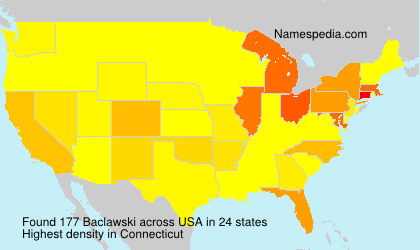Surname Baclawski in USA Surname Baclawski in USA