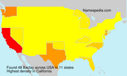 Surname Baclay in USA Surname Baclay in USA