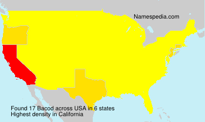 Surname Bacod in USA Surname Bacod in USA