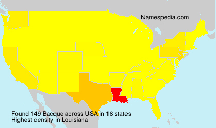 Surname Bacque in USA Surname Bacque in USA