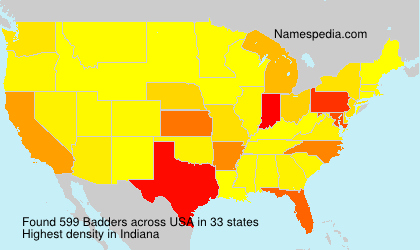 Surname Badders in USA Surname Badders in USA