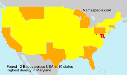 Surname Baddy in USA