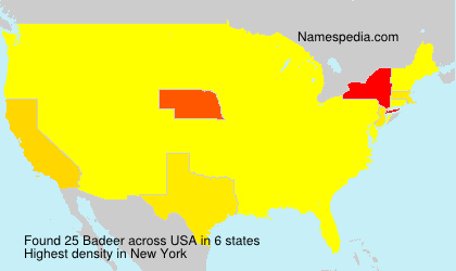 Surname Badeer in USA Surname Badeer in USA