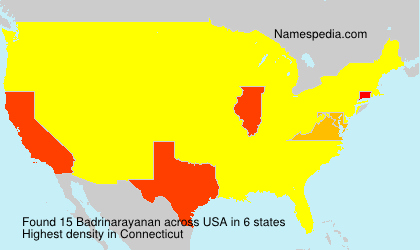Surname Badrinarayanan in USA Surname Badrinarayanan in USA