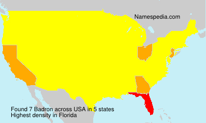Surname Badron in USA Surname Badron in USA