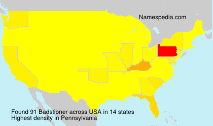 Surname Badstibner in USA Surname Badstibner in USA