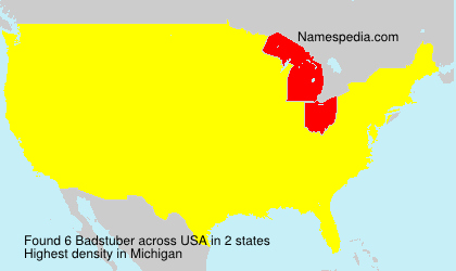 Surname Badstuber in USA Surname Badstuber in USA
